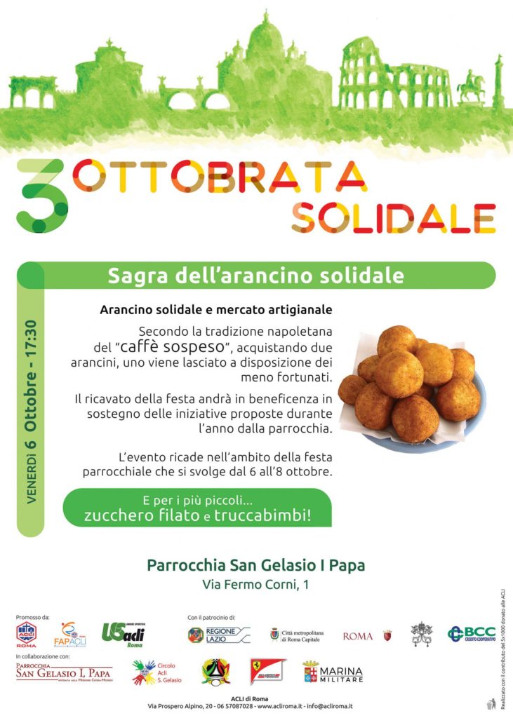 Sagra dell’arancino solidale