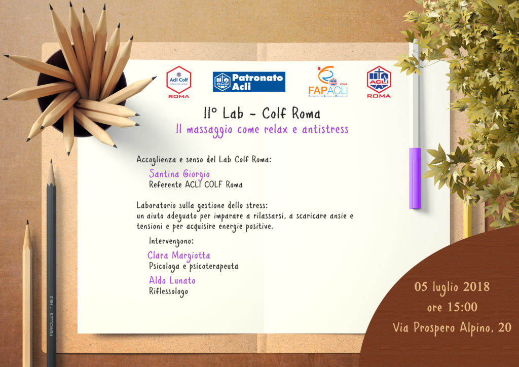 2° incontro Lab- Colf: “Il massaggio come relax e antistress”