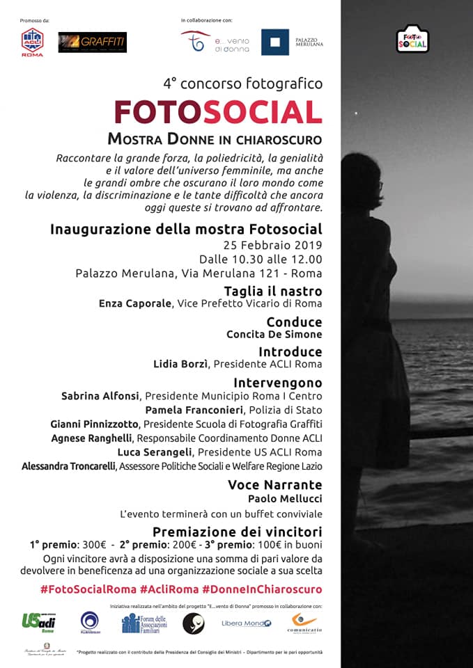 Lunedì 25 febbraio: inaugurata la mostra “Donne in chiaroscuro” a Palazzo Merulana